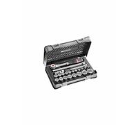 FACOM S.360-3P6 Series S.360 1/2" Metric 6-point Socket Set, 23 Piece