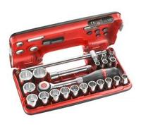 Facom S.360Dbox112 21 Piece Bi-Hex Socket Set 8-32Mm 1/2 Drive in Detection Box