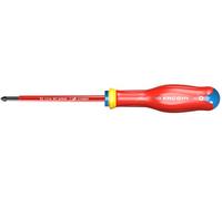 Facom ATD1X100VE PROTWIST® Insulated Stainless Steel Screwdriver 1000 Volts for Pozidriv Phillips Screws - Round Blade Coated