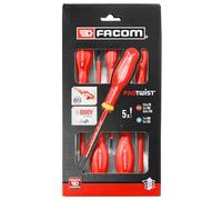 FACOM Screwdriver Set, Multi, 5 Pieces