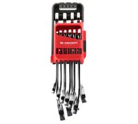 Facom - Set of 10 Metric and Inch Combination Ratchet Spanners - 467B.JP10 - Compact and Easy to Use - Chemical Resistant - Long Life - Portable Case
