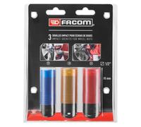 FACOM Set of Reinforced Impact Sockets 1/2" - Cutting with Metal Strapping - NSI.3LPB