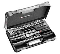 FACOM SL.161-3P6U Series SL.161 1/2" Inch 6-Point Socket Set, 25-Piece