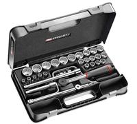 FACOM SL.161-5P12 Series SL.161 1/2" Metric 12-Point Socket Set, 30-Piece
