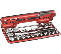 Facom SL.DBOX112 Bi-Hex Socket Set in Detection Box, 1/2" Drive, 8mm-32mm