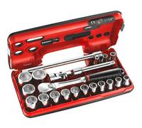 Facom SL.DBOX1PB 21-Piece 1/2" Pear-Head Ratchet Socket Set