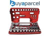 Facom SL.DBOX412 1/2in Drive 12-Point Detection Box Socket Set, 22 Piece Metric