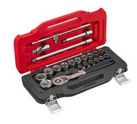 Facom SL.151-EP22PB 22-Piece 1/2in Drive Metric Socket Set in TWIN BOX Case