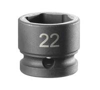 Facom Stubby Impact Socket 1/2in Drive 22mm 6 Point FCMNSS22A