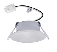 Facon 3 Inch LED RV Puck Light with Quick Connector, DLFST3-008-MC, Full Aluminum Recessed Mount Down Light, 12V Interior Light for RV Motor-Homes Camper Caravan Trailer Boat, Warm White Light