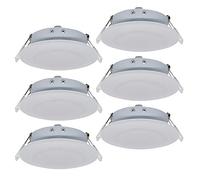 Facon 4.5Inch Led Rv Puck Light Full Aluminum Recessed Mount Down Light 12V Dc 4W 280LuMen's Pack of 6 White