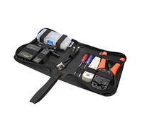 Faconet® Premium Network Tool Set, Bag for Professional Cable Laying Including Network Cable Tester, Insertion Tool, Wire Stripper, Crimping Tool, Plug and Instructions
