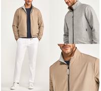 Façonnable 2In1 Hybrid Reversible Jersey Blouson Bomber Jacket Coat