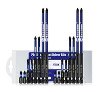 Facoow Phillips Impact Driver Bits, #2&1 Phillips Head Magnetic Screwdriver Bits Set, 1”-6“ S2 Steel Impact Bits, 1/4" Hex Shank Screwdriver Drill Bit, CNC Machined ph2 Impact Drill Bits, 16 Pack