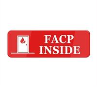 Facp Inside Sign For House (With Strong Adhesive Tape), 10" X 3" Premium Durable For Home & Office,Acrylic Signs For Front Door/Wall/Window, Clear And Easy To Read