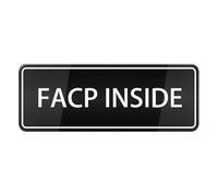 Facp Inside Sign For House (With Strong Adhesive Tape), 3" X 10" Premium Durable For Home & Office,Acrylic Signs For Front Door/Wall/Window, Clear And Easy To Read