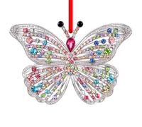 FaCraft Butterfly Christmas Ornaments 2023 Butterfly Decorations Butterfly Hanging Ornaments for Christmas Tree Decorations Butterfly Keepsake Gifts for Girls Sisters Mom Grandma Women