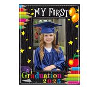 FaCraft Prek Kindergarten Preschool Graduation Picture Frame,First Graduation Photo Frames for Children Kids My First Graduation Picture Frame 2023,4"x6" First Graduation Gift for Kids Boys Girls