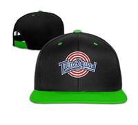 Facsea Space Jam Tune Squad Logo Snapback Hip Hop Cap Red/Black (5 Colors) KellyGreen