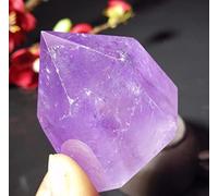 FACSER Natural Beautiful Amethyst Crystal Obelisk Wand Quartz Point Stones for Decoration Obelisk