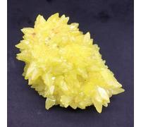 FACSER Natural crystal rough Natural Sulphur Quartz Crystal Cluster Specimen Reiki Raw Gemstone 236g