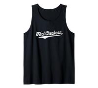 Fact Checkers - Fun Retro University Aesthetic Sporty Tank Top