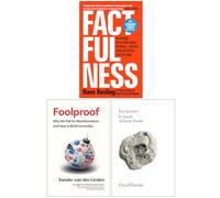 Factfulness Ten Reasons We're Wrong About The World, [Hardcover] Foolproof & [Hardcover] Footprints 3 Books Collection Set
