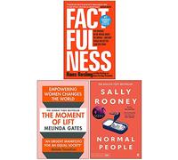 Factfulness, The Moment of Lift, Normal People 3 Books Collection Set