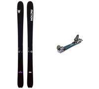 Faction - Touring skis - Touring ski set La Machine Grom 2024 - Black Black 129 cm