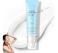 Factor 50 Sun Cream - Lightweight Organic Sunscreen - Hydrating Sun Essence Face Protector, SPF Moisturiser Leaves No Sticky Feeling, Broad Spectrum UVA/UVB Defense,50ml/1.7oz