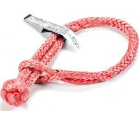 Factor 55 Standard Duty Soft Shackle 1/2" x 10", 12,000 lb WLL, UHMWPE & Polyester, Red, Compatible with Passenger Cars