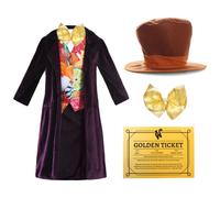 Factory Boss Costume - Golden Ticket I Love Fancy Dress Purple Large