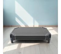 Factory Direct Partners 4 Pack Fully Assembled Stackable Nap Beds (40" L) for Resting, Kindergarten, Classroom or Home Nap - Grey, 14284-GY