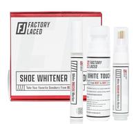 FACTORY LACED Shoe Whitener Bundle - White Touch Up, Premium Midsole Marker, Precise White Marker For Hard To Reach Places, Safe On Leather, Nylon, Vinyl, Rubber, And More