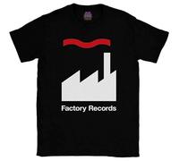 Factory Records Retro Record Label Clothing Mens Mic T Shirt Happy Mondays L Black O Neck Tee Men's T-Shirts