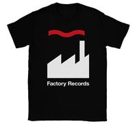 Factory Records Retro Record Label Clothing Mens Music T-Shirt Happy Mondays Black