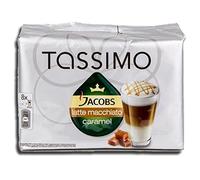 Factory Sealed Pack Tassimo T-Disc Pods Jacobs Caramel Latte Macchiato Coffee - 8 Servings - Includes Creamer Pods