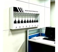 Factory Wall Mount Radio Storage Rack, Universal Walkie Talkie Storage Case Two Way Radio Holder, Multi Radio Box Organizer Rack for Security/School