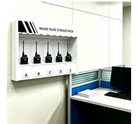 Factory Wall Mount Radio Storage Rack, Universal Walkie Talkie Storage Case Two Way Radio Holder, Multi Radio Box Organizer Rack for Security/School