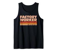 Factory Worker Retro Sunrise Tank Top