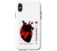 Facts Don't Care About Your Feelings (Heart Graphic) Case for iPhone X/XS