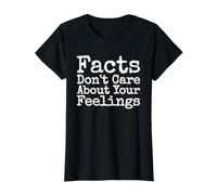 Facts Don't Care About Your Feelings Value Graphic T-Shirt, Women, Black, M