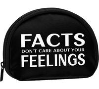 Facts Don't Care About Your Feelings Women and Girls Cute Fashion Coin Purse Wallet Bag Change Pouch Key Holder