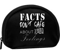 Facts Don't Care About Your Feelings Women and Girls Cute Fashion Coin Purse Wallet Bag Change Pouch Key Holder