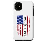 Facts Over Feelings Flag Sign USA God Family Country Freedom Case for iPhone 11