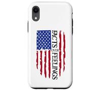 Facts Over Feelings Flag Sign USA God Family Country Freedom Case for iPhone XR
