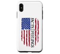 Facts Over Feelings Flag Sign USA God Family Country Freedom Case for iPhone XS Max