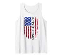 Facts Over Feelings Flag Sign USA God Family Country Freedom Tank Top