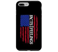 Facts Over Feelings Sign USA Flag God Family Country Freedom Case for iPhone 7 Plus/8 Plus
