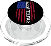 Facts Over Feelings Sign USA Flag God Family Country Freedom PopSockets PopGrip for MagSafe